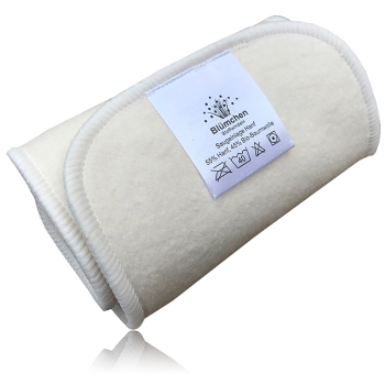 Blümchen Hanf-Fleece-Einlage