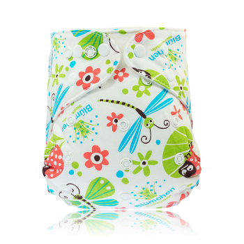 Blümchen Kuschelhöschenwindel slimfit - Onesize