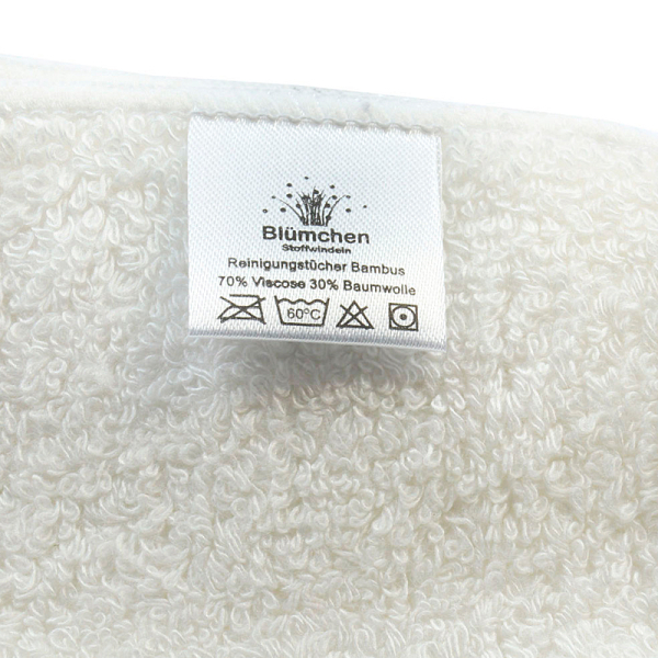 Blümchen Bambusviskose Frotteewaschlappen 10er Pack