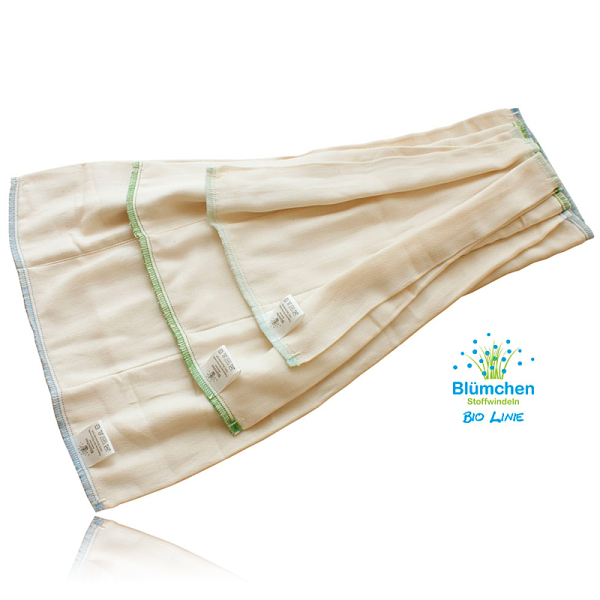 Blümchen Prefolds aus Baumwoll-Twill