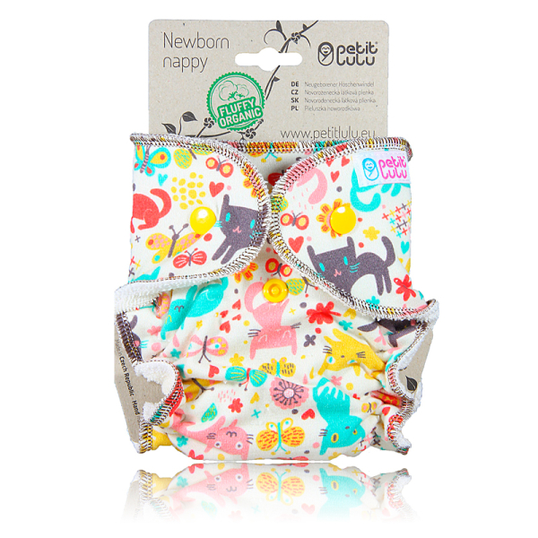 Petit Lulu Höschenwindel Newborn - Fluffy Organic