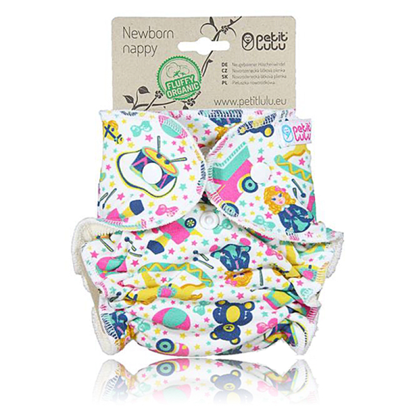 Petit Lulu Höschenwindel Newborn - Fluffy Organic