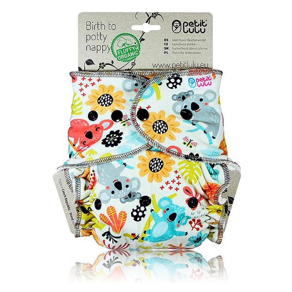 Petit Lulu Höschenwindel Maxi Night - Fluffy Organic