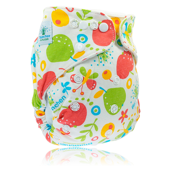Blümchen Kuschelhöschenwindel slimfit - Onesize