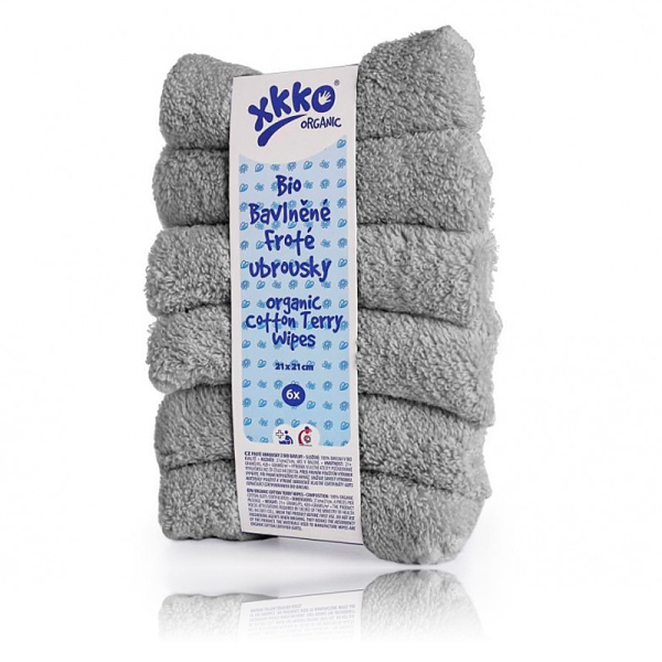 XKKO Organic Frottee Waschlappen 6er Pack