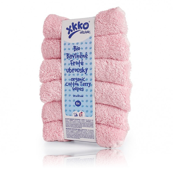 XKKO Organic Frottee Waschlappen 6er Pack