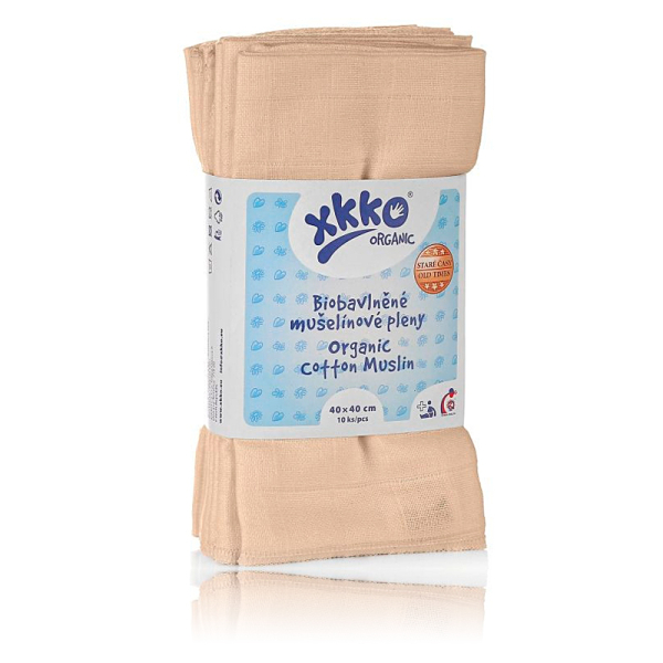 XKKO Organic Mullwindeln Old Times 40 x 40 cm